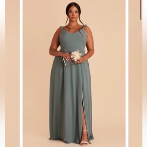 Birdy Grey Doris Dress in Chiffon Sea Glass